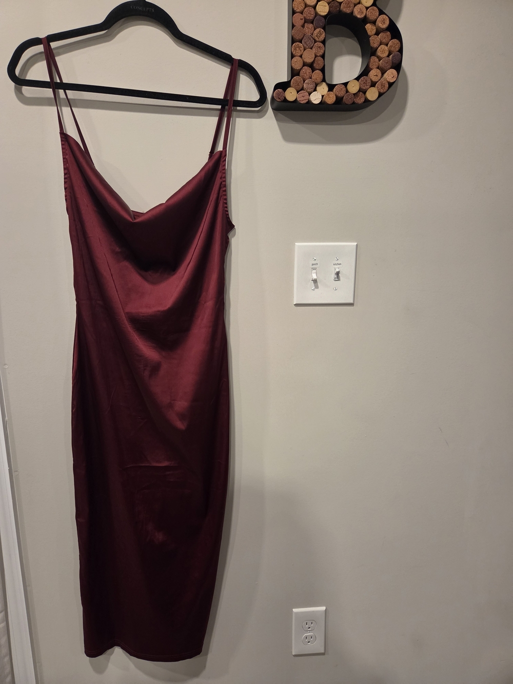 Satin Cowl Neckline